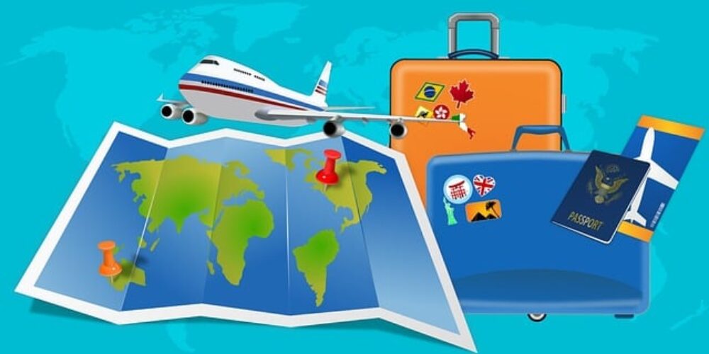 illustrazione_carta_geografiche_valigie_volo